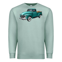 Seafoam western truck left 34 view Premium Sweatshirt - FaDigitalArtStudio