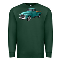Sports Green western truck left 34 view Premium Sweatshirt - FaDigitalArtStudio