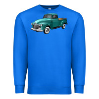 True Royal western truck left 34 view Premium Sweatshirt - FaDigitalArtStudio