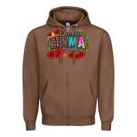 Chestnut badass mama cita Zipper Hoodie - Zillion Design Studio