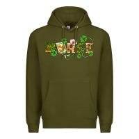 Army Green st patricks day nurse Premium Hoodie - BarkalooDesign