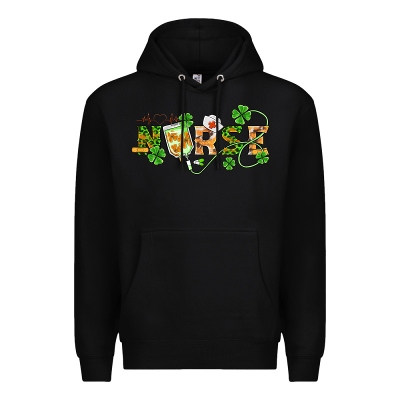 St Patricks Day Nurse Premium Hoodie by BarkalooDesign | Teevron