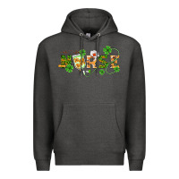 Charcoal Heather st patricks day nurse Premium Hoodie - BarkalooDesign