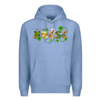 Colony Blue st patricks day nurse Premium Hoodie - BarkalooDesign