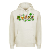 Oatmeal Heather st patricks day nurse Premium Hoodie - BarkalooDesign