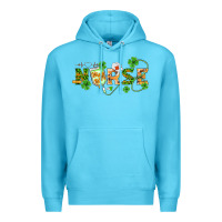 Ocean Blue st patricks day nurse Premium Hoodie - BarkalooDesign