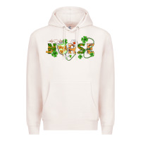 Pale Pink st patricks day nurse Premium Hoodie - BarkalooDesign
