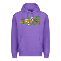 Purple st patricks day nurse Premium Hoodie - BarkalooDesign