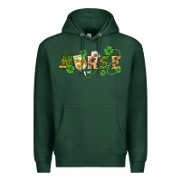 Sports Green st patricks day nurse Premium Hoodie - BarkalooDesign
