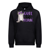 Black cute but feral Urban Hoodie - MaliasSmallBusiness