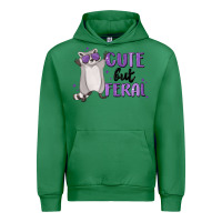 Emerald cute but feral Urban Hoodie - MaliasSmallBusiness