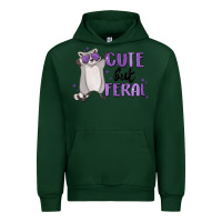 Forest Green cute but feral Urban Hoodie - MaliasSmallBusiness
