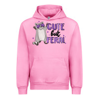 Fuchsia Pink cute but feral Urban Hoodie - MaliasSmallBusiness