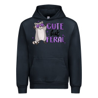 Navy cute but feral Urban Hoodie - MaliasSmallBusiness