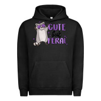 Pigment Black cute but feral Urban Hoodie - MaliasSmallBusiness