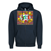 Navy taco fiesta Zipper Hoodie - Zillion Design Studio