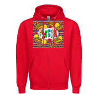 Red taco fiesta Zipper Hoodie - Zillion Design Studio