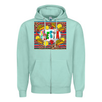 Seafoam taco fiesta Zipper Hoodie - Zillion Design Studio