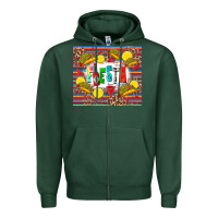 Sports Green taco fiesta Zipper Hoodie - Zillion Design Studio