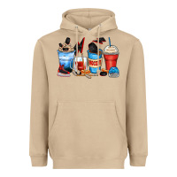 Mushroom hockey begins after coffee cups Heavyweight Hoodie - Zillion Design Studio