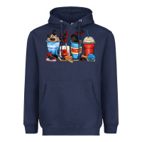 Navy hockey begins after coffee cups Heavyweight Hoodie - Zillion Design Studio