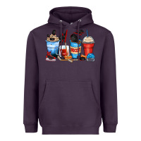 Plum hockey begins after coffee cups Heavyweight Hoodie - Zillion Design Studio