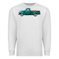 Oatmeal Heather western truck left side view Premium Sweatshirt - FaDigitalArtStudio