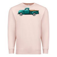 Pale Pink western truck left side view Premium Sweatshirt - FaDigitalArtStudio