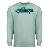 Seafoam western truck left side view Premium Sweatshirt - FaDigitalArtStudio