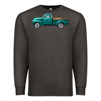 Smoke western truck left side view Premium Sweatshirt - FaDigitalArtStudio