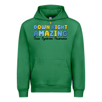 Emerald down right amazing down syndrome awareness Urban Hoodie - MaliasSmallBusiness
