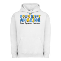 Pigment Lunar Rock down right amazing down syndrome awareness Urban Hoodie - MaliasSmallBusiness