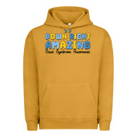 Pigment Peanut Butter down right amazing down syndrome awareness Urban Hoodie - MaliasSmallBusiness