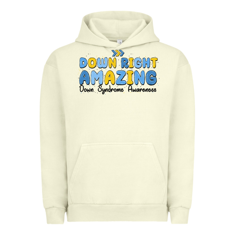 Down Right Amazing Down Syndrome Awareness Urban Hoodie by MaliasSmallBusiness | Teevron