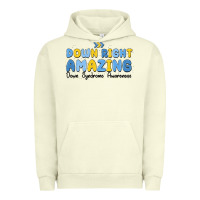 Pigment Pistachio down right amazing down syndrome awareness Urban Hoodie - MaliasSmallBusiness