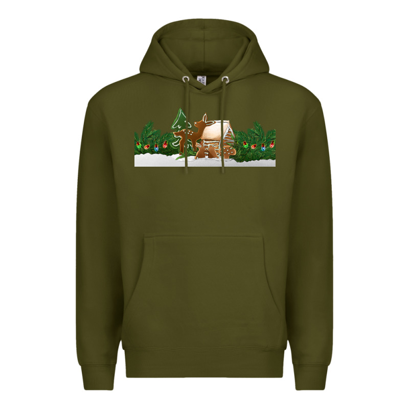 Christmas Cookie Jar Premium Hoodie by Jasminsmagicworld | Teevron