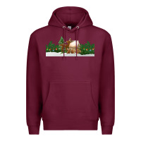 Burgundy Christmas cookie jar Premium Hoodie - Jasminsmagicworld