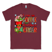 Burgundy i run on coffee and christmas cheer Classic Tee - Zillion Design Studio