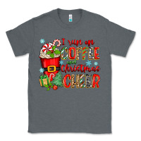 Charcoal Heather i run on coffee and christmas cheer Classic Tee - Zillion Design Studio