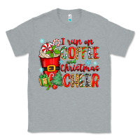 Heather Grey i run on coffee and christmas cheer Classic Tee - Zillion Design Studio