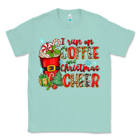 Seafoam i run on coffee and christmas cheer Classic Tee - Zillion Design Studio