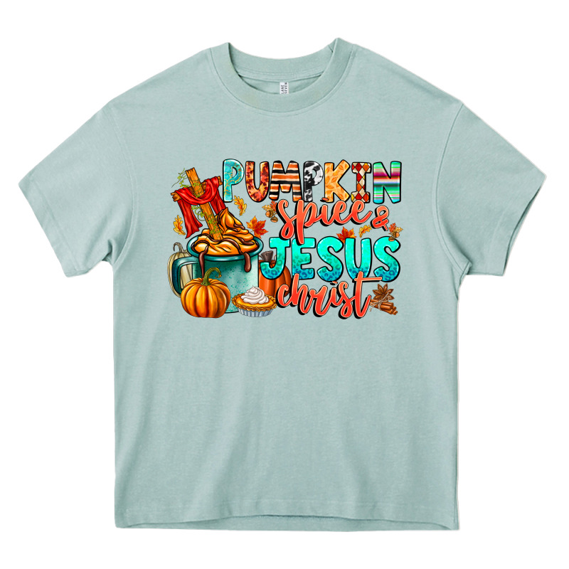 Pumpkin Pie Jesus Christ Heavy Core Tee by CowhideDigitalArt | Teevron