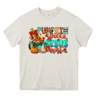 Cream Pumpkin pie Jesus Christ Heavy Core Tee - CowhideDigitalArt