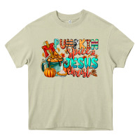 Mossy Pumpkin pie Jesus Christ Heavy Core Tee - CowhideDigitalArt