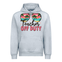 Heather Grey teacher off duty Urban Hoodie - MaliasSmallBusiness
