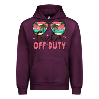 Mauve Wine teacher off duty Urban Hoodie - MaliasSmallBusiness