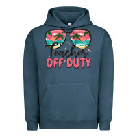 Pigment Midnight Navy teacher off duty Urban Hoodie - MaliasSmallBusiness