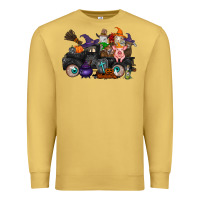 Antique Gold halloween farm animals truck Premium Sweatshirt - RacoonDesign
