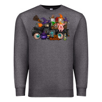 Charcoal Heather halloween farm animals truck Premium Sweatshirt - RacoonDesign