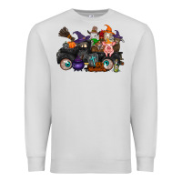 Dove Grey halloween farm animals truck Premium Sweatshirt - RacoonDesign